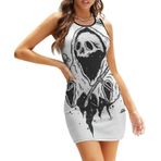 AILLOSA Bodycon Dar Kısa Askılı CGF-01 Kadın Mini Elbise