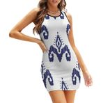 AILLOSA Bodycon Dar Kısa Askılı YH-291 Kadın Mini Elbise