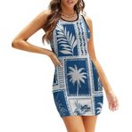AILLOSA Bodycon Dar Kısa Askılı YH-695 Kadın Mini Elbise