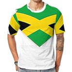 AILLOSA Flag-120 Baskılı Desenli Kısa Kollu Unisex T-shirt
