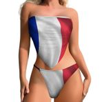 AILLOSA FLAG-153 Karın Kontrolü İki Parça Kadın Bikini Seti