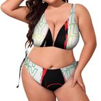 AILLOSA TH-134 Dolgulu İki Parça Büyük Beden Kadın Bikini Seti