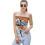 AILLOSA TH-161 Seksi File Tüp Üst Yaz Tube Top Tank Tops Askılı Üst Bluz