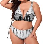 AILLOSA TH-279 Dolgulu İki Parça Büyük Beden Kadın Bikini Seti