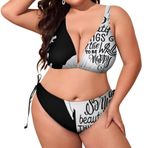 AILLOSA TH-303 Dolgulu İki Parça Büyük Beden Kadın Bikini Seti