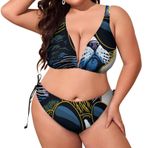 AILLOSA TH-399 Dolgulu İki Parça Büyük Beden Kadın Bikini Seti