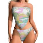AILLOSA TH-406 Karın Kontrolü İki Parça Kadın Bikini Seti
