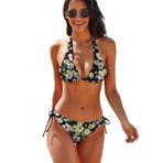 AILLOSA TH-415 İki Parçalı Çiçek Desenli Bikini Mayo Modası Kadın Bikini Seti