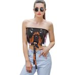 AILLOSA TH-445 Seksi File Tüp Üst Yaz Tube Top Tank Tops Askılı Üst Bluz