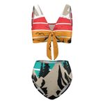 AILLOSA TH-486 Balensiz Yüksek Belli Kadın Bikini Set