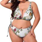 AILLOSA TH-57 Dolgulu İki Parça Büyük Beden Kadın Bikini Seti