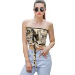 AILLOSA YH-139 Seksi File Tüp Üst Yaz Tube Top Tank Tops Askılı Üst Bluz