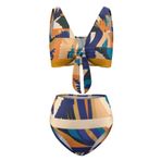 AILLOSA YH-150 Balensiz Yüksek Belli Kadın Bikini Set