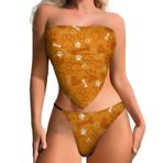 AILLOSA YH-166 Karın Kontrolü İki Parça Kadın Bikini Seti