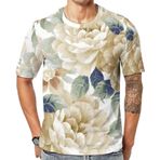 AILLOSA YH-18 Baskılı Desenli Kısa Kollu Unisex T-shirt