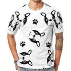 AILLOSA YH-184 Baskılı Desenli Kısa Kollu Unisex T-shirt