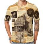 AILLOSA YH-2 Baskılı Desenli Kısa Kollu Unisex T-shirt