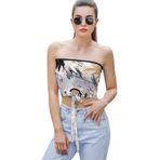 AILLOSA YH-206 Seksi File Tüp Üst Yaz Tube Top Tank Tops Askılı Üst Bluz