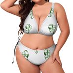 AILLOSA YH-218 Dolgulu İki Parça Büyük Beden Kadın Bikini Seti