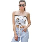 AILLOSA YH-222 Seksi File Tüp Üst Yaz Tube Top Tank Tops Askılı Üst Bluz