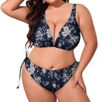 AILLOSA YH-238 Dolgulu İki Parça Büyük Beden Kadın Bikini Seti