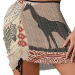 AILLOSA YH-284 Cover Up Sarma Etek Bikini Havlu Tarz Plaj Elbisesi