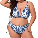 AILLOSA YH-301 Dolgulu İki Parça Büyük Beden Kadın Bikini Seti