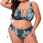 AILLOSA YH-302 Dolgulu İki Parça Büyük Beden Kadın Bikini Seti