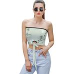 AILLOSA YH-314 Seksi File Tüp Üst Yaz Tube Top Tank Tops Kadın Askılı Üst Bluz