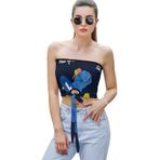 AILLOSA YH-321 Seksi File Tüp Üst Yaz Tube Top Tank Tops Kadın Askılı Üst Bluz