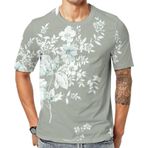 AILLOSA YH-327 Baskılı Desenli Kısa Kollu Unisex T-shirt