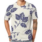 AILLOSA YH-33 Baskılı Desenli Kısa Kollu Unisex T-shirt