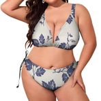 AILLOSA YH-33 Dolgulu İki Parça Büyük Beden Kadın Bikini Seti