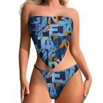 AILLOSA YH-347 Karın Kontrolü İki Parça Kadın Bikini Seti