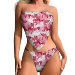 AILLOSA YH-405 Karın Kontrolü İki Parça Kadın Bikini Seti