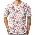 AILLOSA YH-408 Baskılı Desenli Kısa Kollu Unisex T-shirt