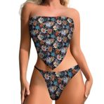 AILLOSA YH-417 Karın Kontrolü İki Parça Kadın Bikini Seti