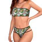 AILLOSA YH-508 İki Parça Desenli Kadın Bikini Seti