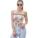 AILLOSA YH-543 Seksi File Tüp Üst Yaz Tube Top Tank Tops Kadın Askılı Üst Bluz