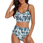 AILLOSA YH-569 Geniş Omuz Askılı Üçgen Bikini Üstü Alçak Bel İki Parça Kadın Bikini Seti