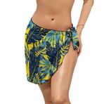 AILLOSA YH-571 Wrap Sarong Beyaz Siyah Kadın Plaj Elbise