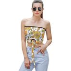 AILLOSA YH-668 Seksi File Tüp Üst Yaz Tube Top Tank Tops Kadın Askılı Üst Bluz