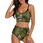 AILLOSA YH-92 Geniş Omuz Askılı Üçgen Bikini Üstü Alçak Bel İki Parça Kadın Bikini Seti