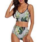 AILLOSA YH-99 Geniş Omuz Askılı Üçgen Bikini Üstü Alçak Bel İki Parça Kadın Bikini Seti