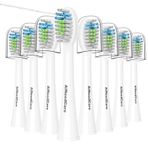 AiNeedCare Waterpik, 8'li Paket Diş Fırçası Başlıkları Su pik Sonic Fusion 2.0 / SF-01, SF-02, SF-03 & SF-04 ile Uyumlu Diş Fırçası Başlığı Değiştirme