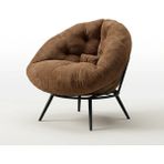 AIONIS Aıonıs Lumo – Velor Series Premium Ergonomik Lounge Berjer - Kahverengi