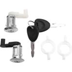 Aiorwel Renault Megane 1996-2003 Scenic Clio Master Için 2 Anahtarlı 7701468981 7701468982 Araç Sol ve Sağ Kapı Kilidi Silindir Takımı (Yurt Dışından) - Siyah