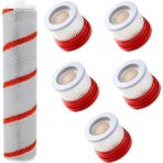Aiorwel Xiaomi Dreame V9 V9P V10 El Tipi Elektrikli Süpürge Aksesuarları Parça Kitleri 6 Parça (1 Adet Rulo Fırça) Için Hepa Filtre Rulo Fırça Yedekleri (Yurt Dışından)