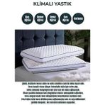 Air Comfort Klimalı Hava Kanallı Ortopedik Visco Yastık 70X41X11,5 cm - Beyaz - 70 x 40 cm