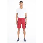 Air Jones 81244 Kırmızı Yan Baskılı Fermuar Cepli Bağcıklı Standart Kalıp Erkek Şort